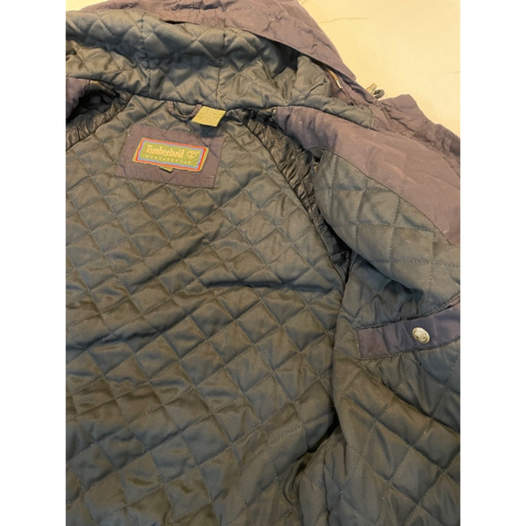 Vintage Timberland Weathergear Womens Parka Fall Jacket Oversized Hooded M - Picture 8 of 11